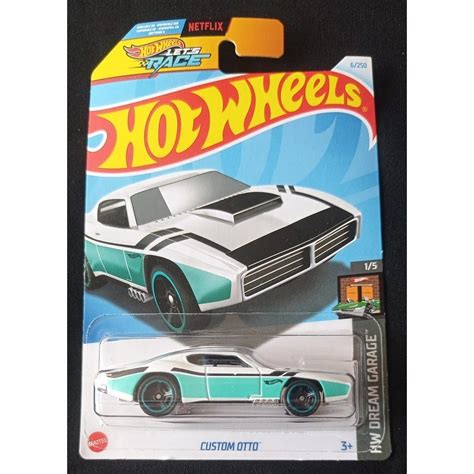 Jual Hot Wheels Custom Otto HW Dream Garage Hot Wheels Let S Race Netflix White Shopee Indonesia