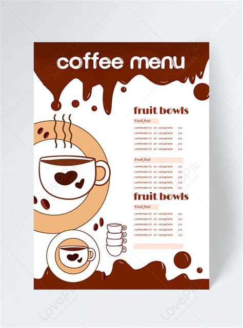 Coffee house menu design template image_picture free download 465487370 ...