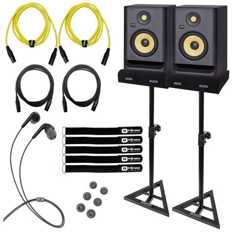 Krk Rokit G Rp G Powered Studio Monitor Speakers Package