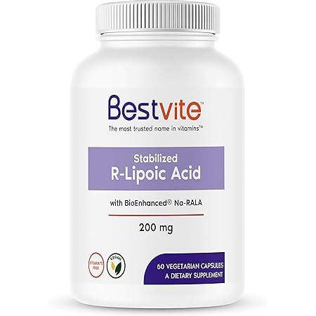 Amazon Bestvite R Lipoic Acid Mg Stabilized With Bio Enhanced