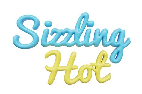 Premium PSD Sizzling Hot D Lettering