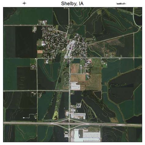 Aerial Photography Map of Shelby, IA Iowa