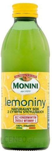 Monini Naturalny Sok Z Cytryn Sycylijskich Lemoniny Ml Ceny I