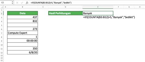 Rumus COUNTA Excel Fungsi Contoh Dan Cara Menggunakannya Compute