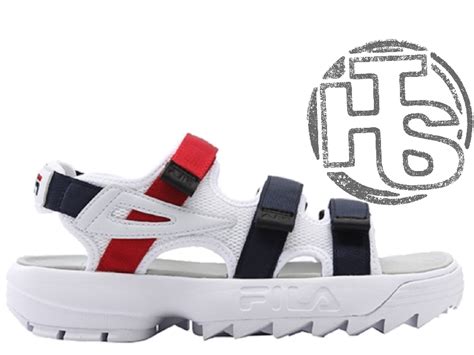 Мужские сандалии Fila Disruptor 2 Sandal White Red Blue FS1HTZ3082X ...