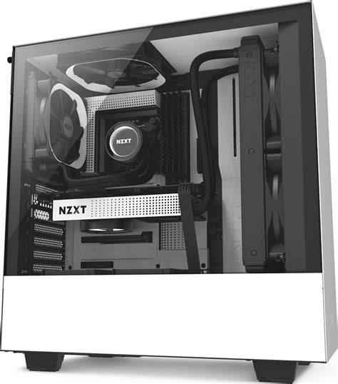 NZXT H500 ATX Mid Tower Tempered Glass Window Compact PC Gaming