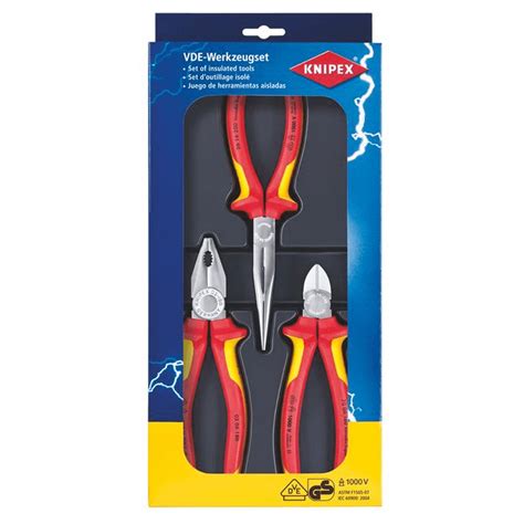 Knipex V Electrician S Elektro Pack Vde Pliers Set Plier