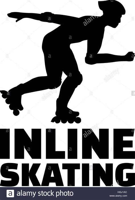 Inline Skater With Inline Skating Stock Photo Alamy