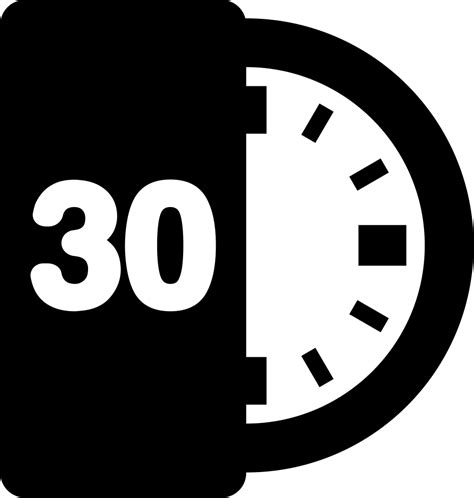 Download Png File Svg Reloj Marcando 30 Minutos Png Image With No