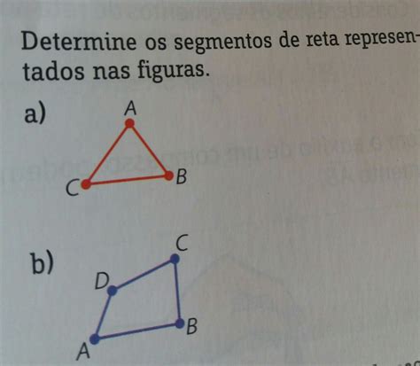 Determine Os Segmentos De Reta Representados Nas Figuras Brainly Br