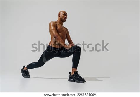 Athletic Man Naked Torso Doing Leg Stock Photo 2259824069 Shutterstock