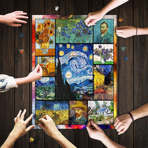 Vincent Van Gogh Paintings Starry Night Jigsaw Puzzle – HomeWix