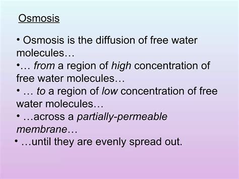 Diffusion And Osmosis Ppt