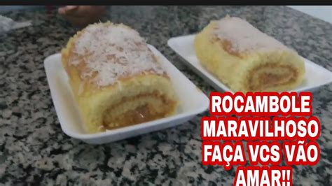 ROCAMBOLE DE DOCE DE LEITE O MELHOR QUE JA COMI MUITO FÁCIL DE FAZER