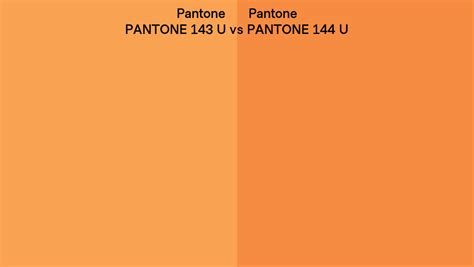 Pantone U Vs Pantone U Side By Side Comparison