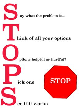 STOPS Method of Problem Solving by Lisa Gingerich | TpT