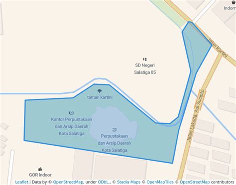 taman kartini  salatiga map  routes