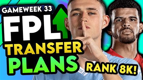 Fpl Gameweek Transfer Plans Rank K Fantasy Premier League Tips