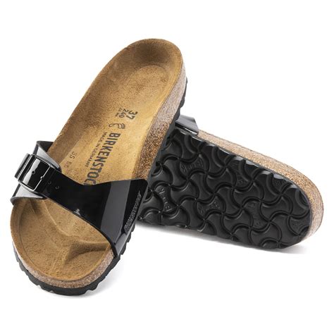 Madrid Birko Flor Patent Black Patent Birkenstock