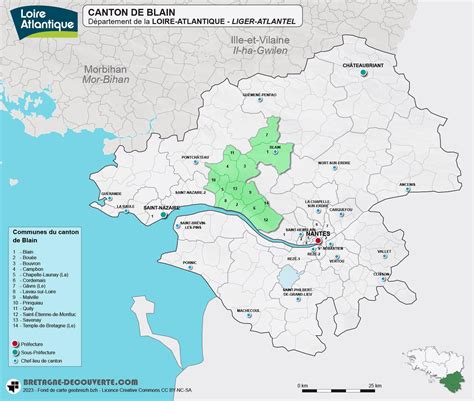 Le canton de Blain Loire Atlantique Bretagne découverte