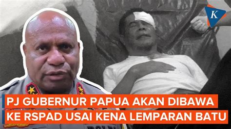 Kena Lemparan Batu Dan Luka Di Rusuk Pj Gubernur Papua Dibawa Ke Rspad