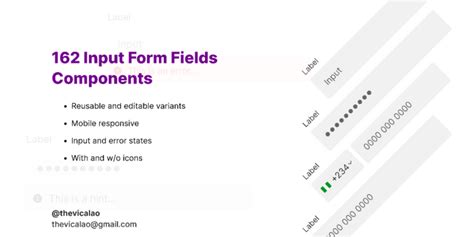 Input Form Fields Community Figma