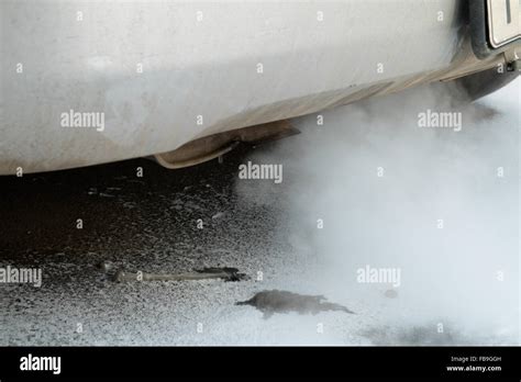 Smoke Car Pipe Exhaust Stock Photo Alamy