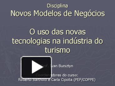 Ppt Disciplina Novos Modelos De Neg Powerpoint Presentation Free To