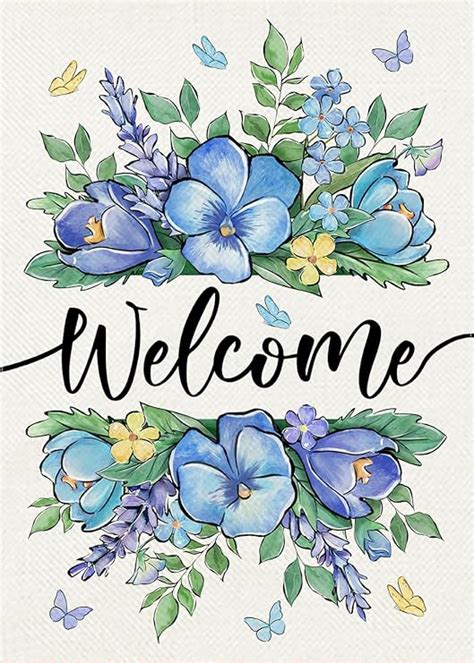 Amazon Covido Welcome Spring Floral Flowers Decorative Garden