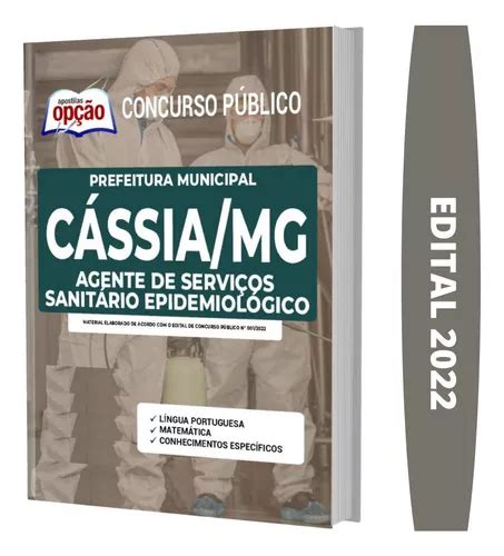 Apostila Cássia Mg Agente Serviços Sanitário Epidemiológico Frete grátis