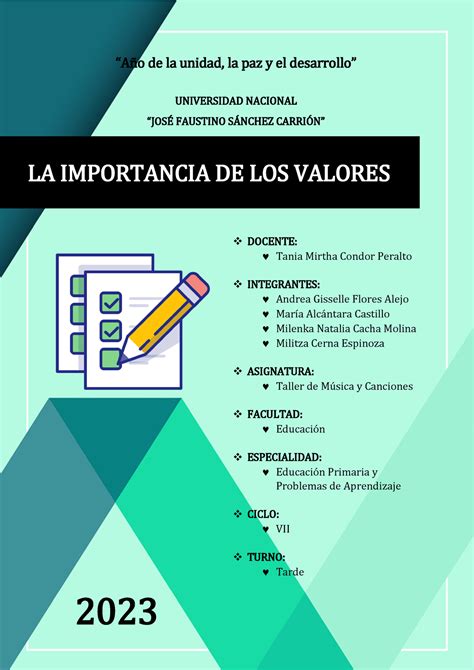 LA Importancia DE LOS Valores LA IMPORTANCIA DE LOS VALORES DOCENTE