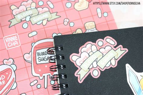 Blood Sugar A6 Sticker Sheet Etsy