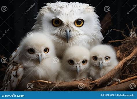 photo   albino white owl  owlets  macro photography stock