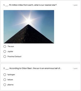 PBS NOVA Universe Revealed Age Of Stars Video Questions Google Forms Quiz