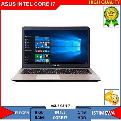 Jual LAPTOP ASUS INTEL CORE I7 GEN 7 RAM 8 GB HDD 1 TB NVIDIA 940MX 2GB