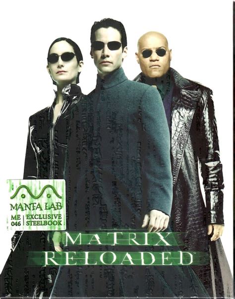 The Matrix Reloaded 4K Full Slip SteelBook Blu Ray 2003 MANTA LAB