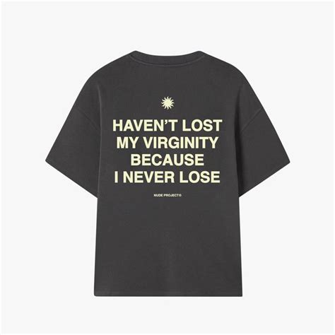 Nude Project Virginity Black Tee Creativteeshop