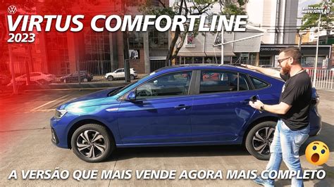 NOVO VIRTUS COMFORTLINE 2023 A Versão Que Mais Vende Agora Mais