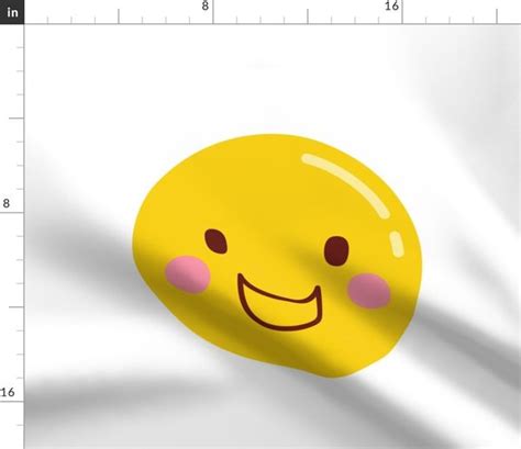 cheeky emoji faces big grin smile - Spoonflower