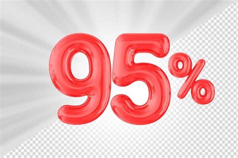 Premium PSD | 95percent red balloon