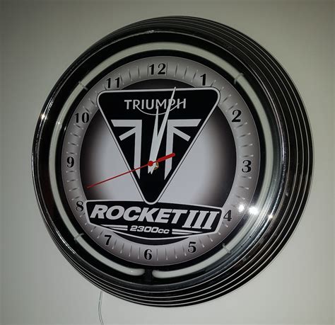 Wall Clock Triumph Rocket Iii 2300 Cm 38 Cm Etsy