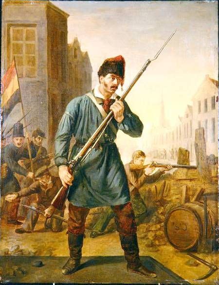 Soldier of the Belgian Revolution in 183 - Belgian School as art print ...