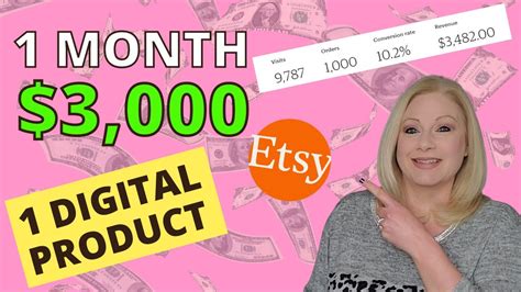 💸 My Secret To Success How I Made 3k In One Month Selling One Digital Product On Etsy Youtube