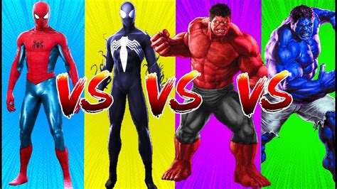 Superheroes Color Dance Challenge Spider Man Vs Black Spider Man Vs Red