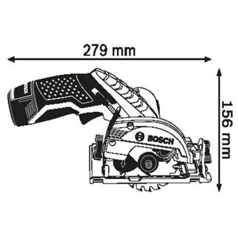 Thân máy cưa gỗ pin 12V Bosch GKS 12 V LI SOLO Siêu thị Dụng Cụ Vàng