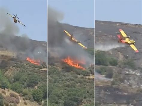 Greece Plane Crash Fire Fighting Plane Crashes To The Ground In Evia