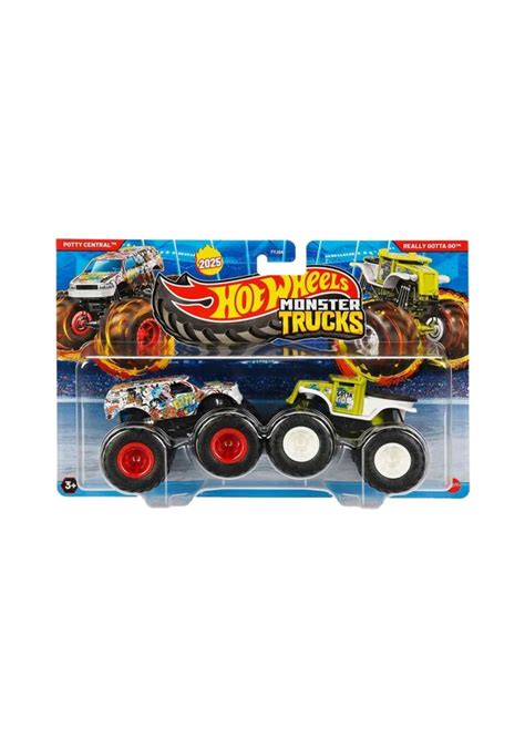 Hot Wheels Monster Trucks Güçlü İkili 1 64 Arabalar Potty Central Çok Renkli Fiyatları ve