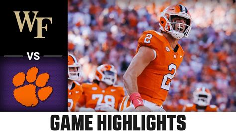 Wake Forest vs. Clemson Game Highlights | 2023 ACC Football