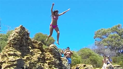 Epic Cliff Jumping At Black Wall Reach Quadcopter Drone Video Youtube