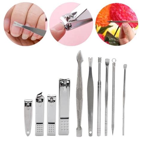 Ensemble De Pcs Coupe Ongles Pour Manucure Et P Dicure En Acier